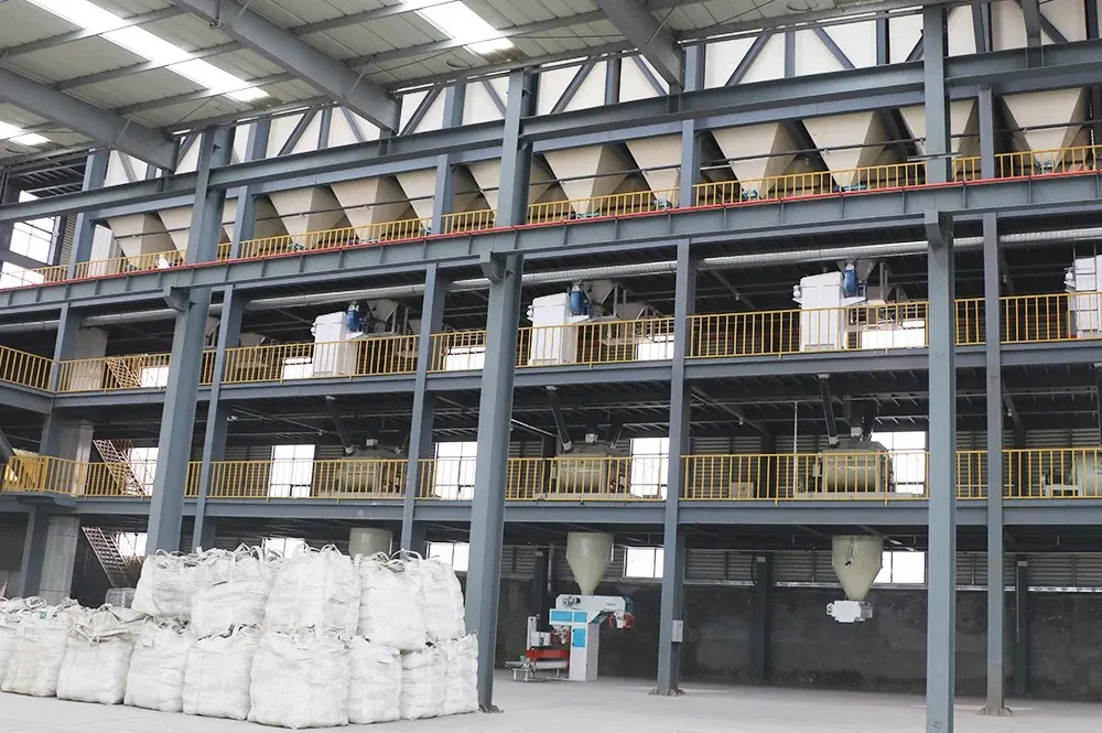 Refractory powder batching system